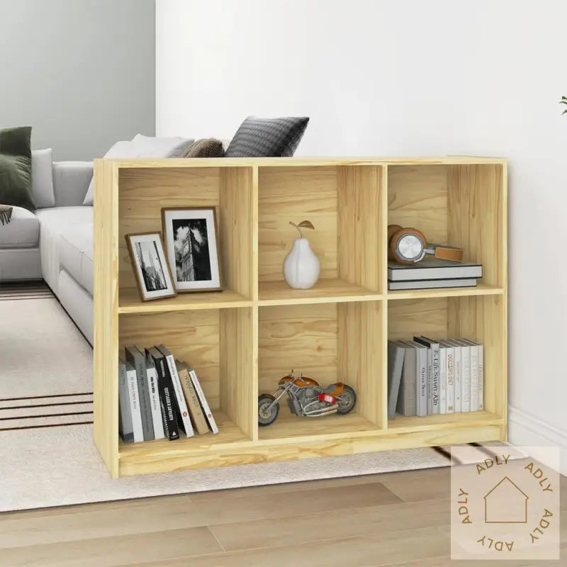 Bokhylle 104X33X76 Cm Heltre Furu