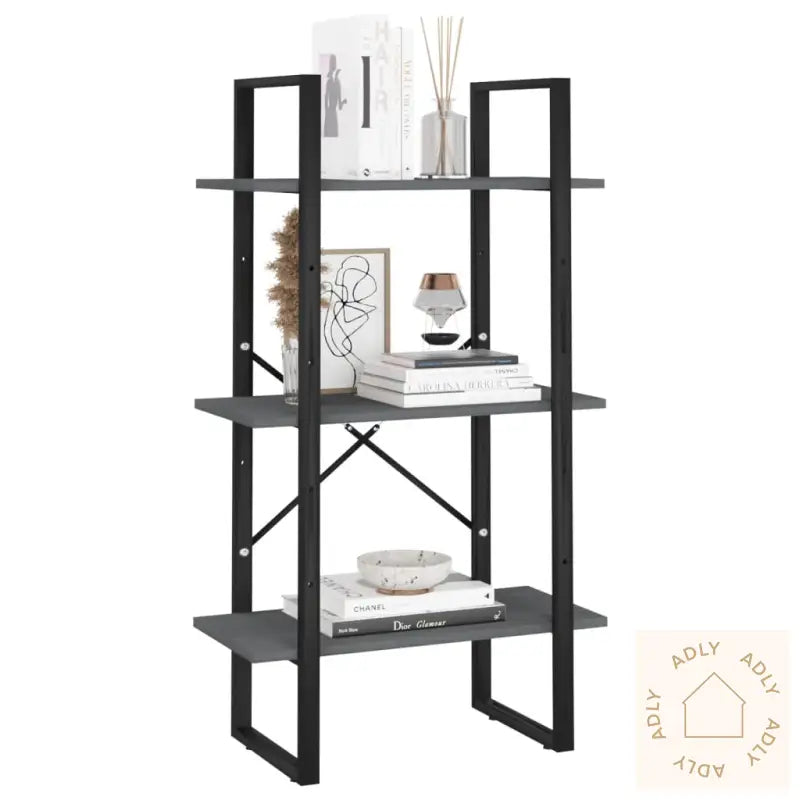 Oppbevaringshylle 60X30X105 Cm Heltre Furu Grå