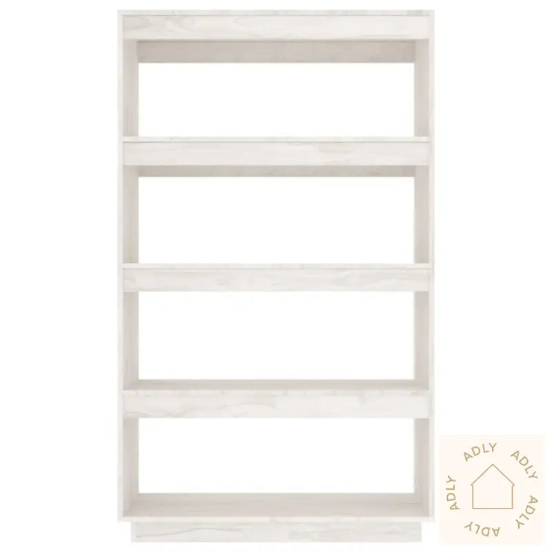 Bokhylle/Romdeler Hvit 80X35X135 Cm Heltre Furu