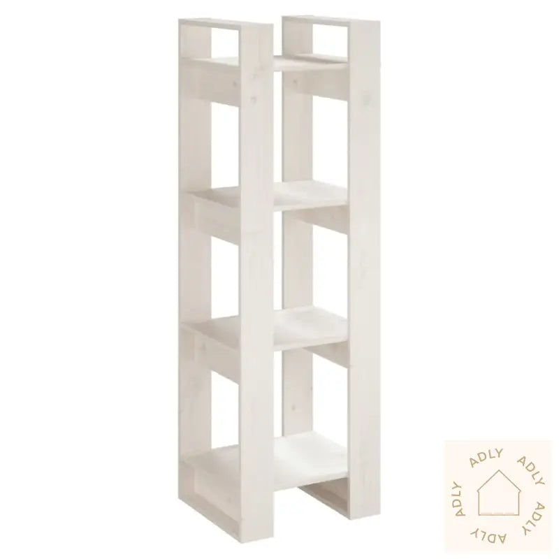 Bokhylle/Romdeler Hvit 41X35X125 Cm Heltre Furu