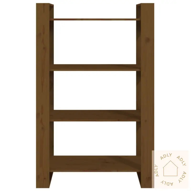 Bokhylle/Romdeler Honningbrun 80X35X125 Cm Heltre