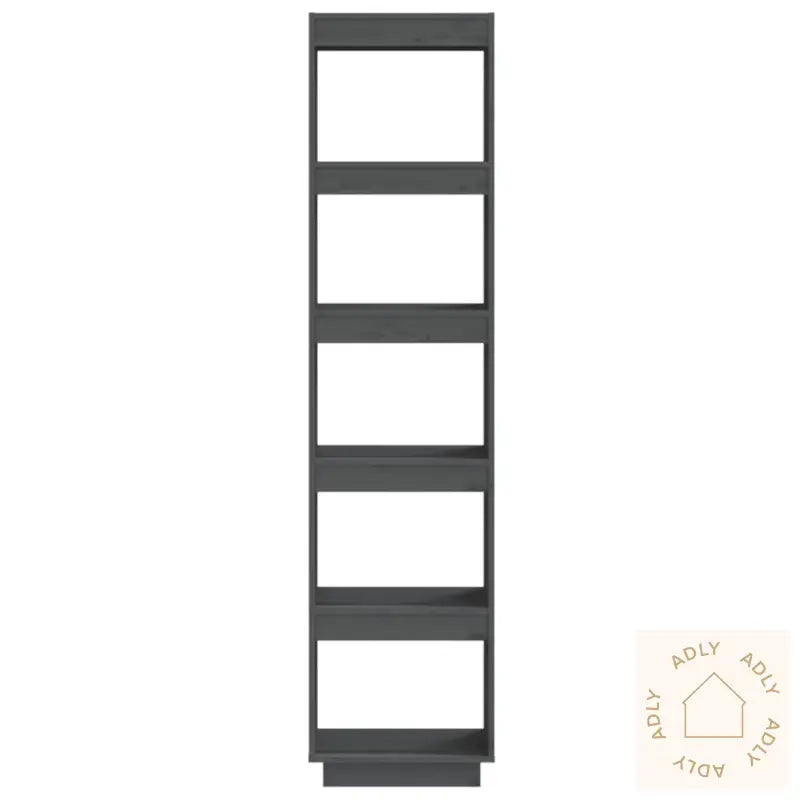 Bokhylle/Romdeler Grå 40X35X167 Cm Heltre Furu