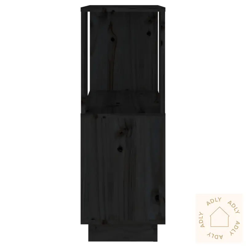 Bokhylle/Romdeler Svart 51X25X70 Cm Heltre Furu