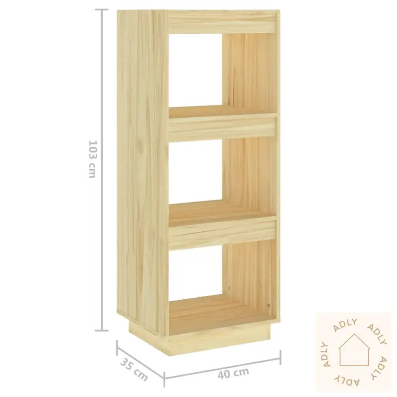 Bokhylle/Romdeler 40X35X103 Cm Heltre Furu