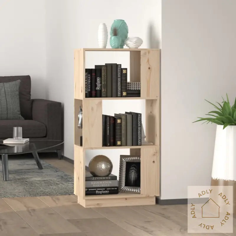 Bokhylle/Romdeler 51X25X101 Cm Heltre Furu