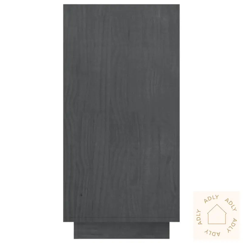 Bokhylle Grå 80X35X71 Cm Heltre Furu