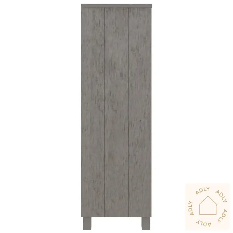 Bokhylle Hamar Lysegrå 85X35X112 Cm Heltre Furu
