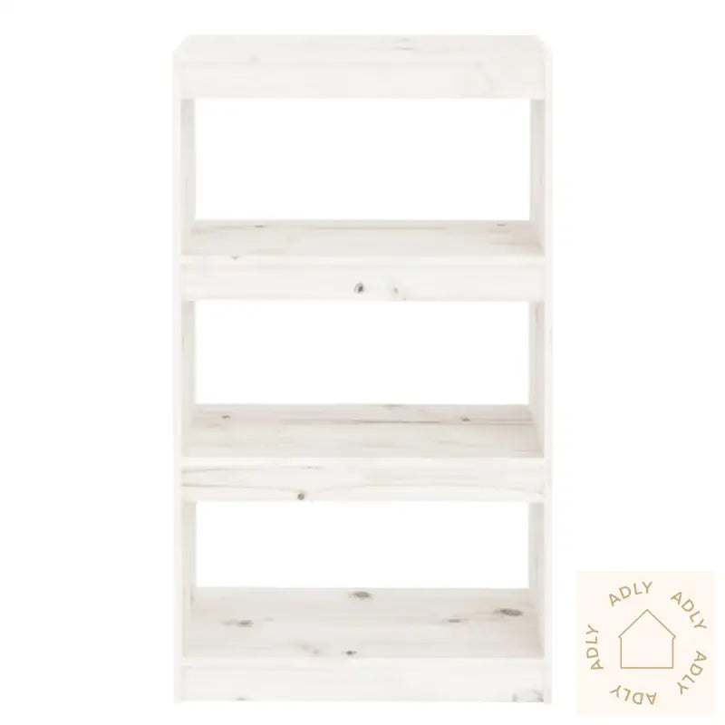 Bokhylle/Romdeler Hvit 60X30X103,5 Cm Heltre Furu