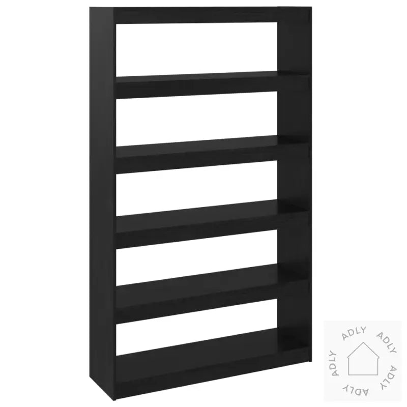 Bokhylle/Romdeler Svart 100X30X167,5 Cm Heltre Furu