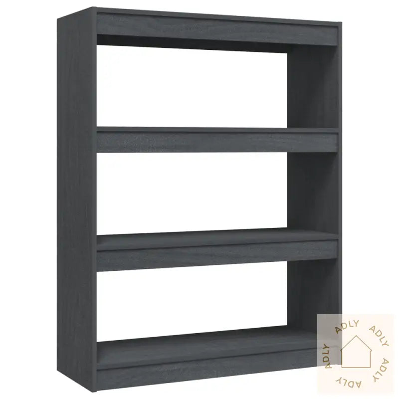 Bokhylle/Romdeler Grå 100X30X103 Cm Heltre Furu
