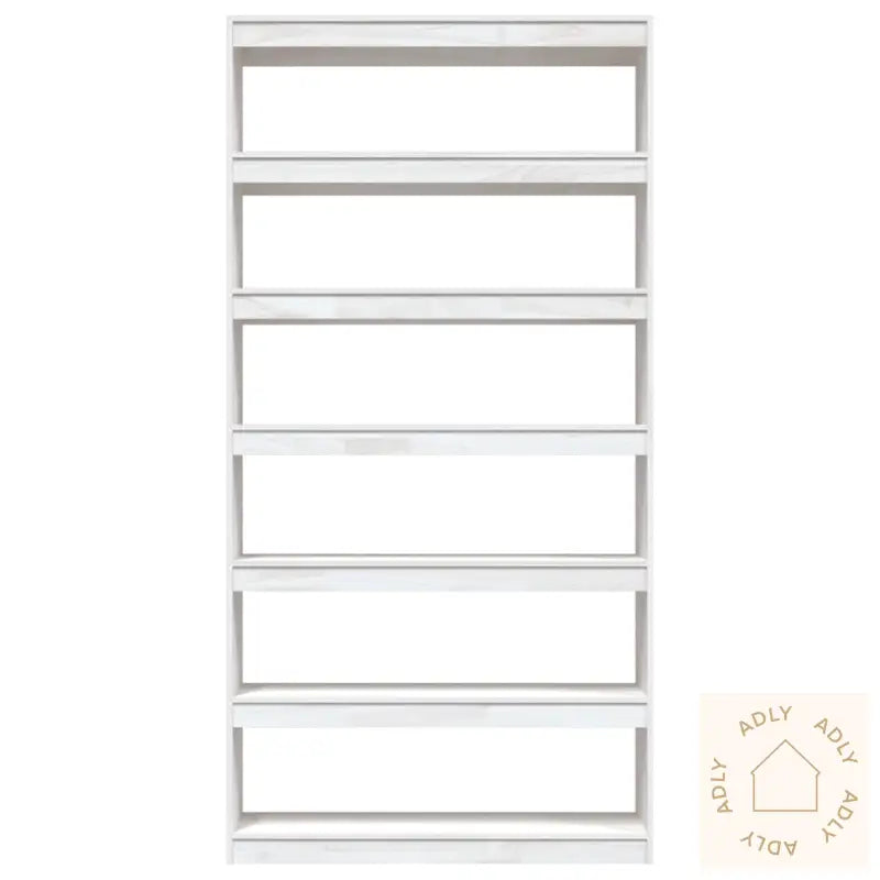 Bokhylle/Romdeler Hvit 100X30X200 Cm Heltre Furu