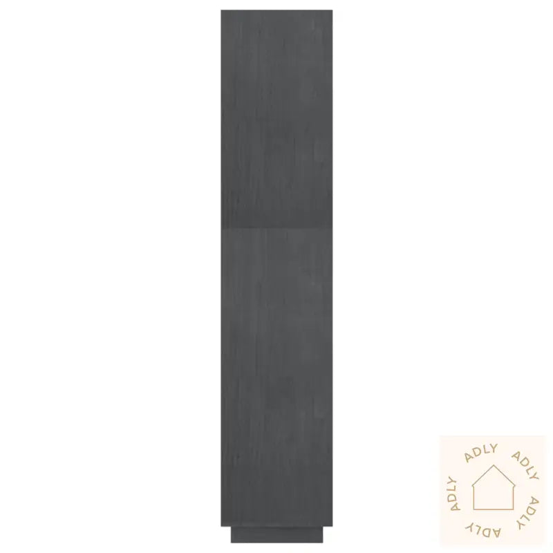 Bokhylle/Romdeler Grå 60X35X167 Cm Heltre Furu