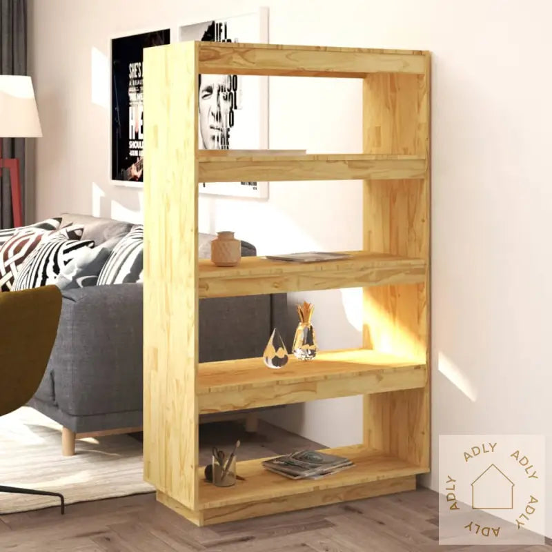 Bokhylle/Romdeler 80X35X135 Cm Heltre Furu