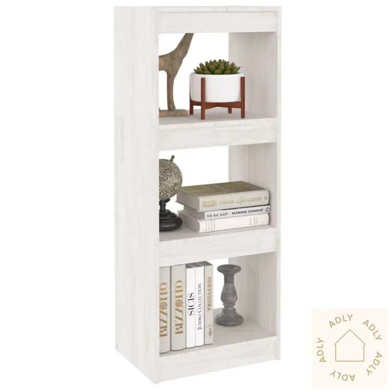 Bokhylle/Romdeler Hvit 40X30X103,5 Cm Heltre Furu