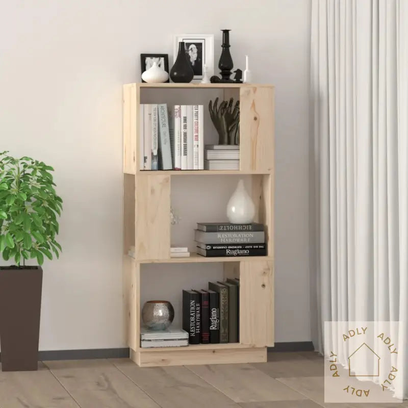 Bokhylle/Romdeler 51X25X101 Cm Heltre Furu