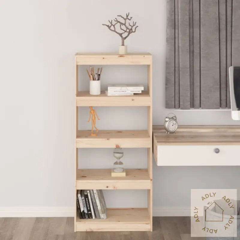 Bokhylle/Romdeler 60X30X135,5 Cm Heltre Furu