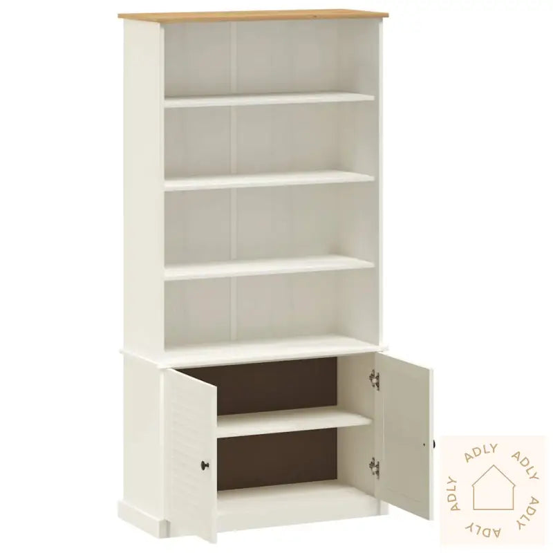 Bokhylle Vigo Hvit 85X35X170 Cm Heltre Furu