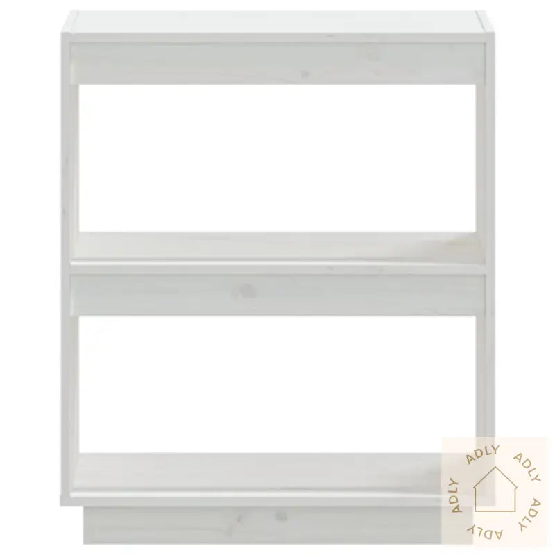 Bokhylle Hvit 60X35X71 Cm Heltre Furu