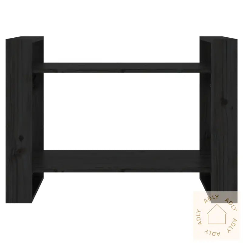 Bokhylle/Romdeler Svart 80X35X56,5 Cm Heltre Furu