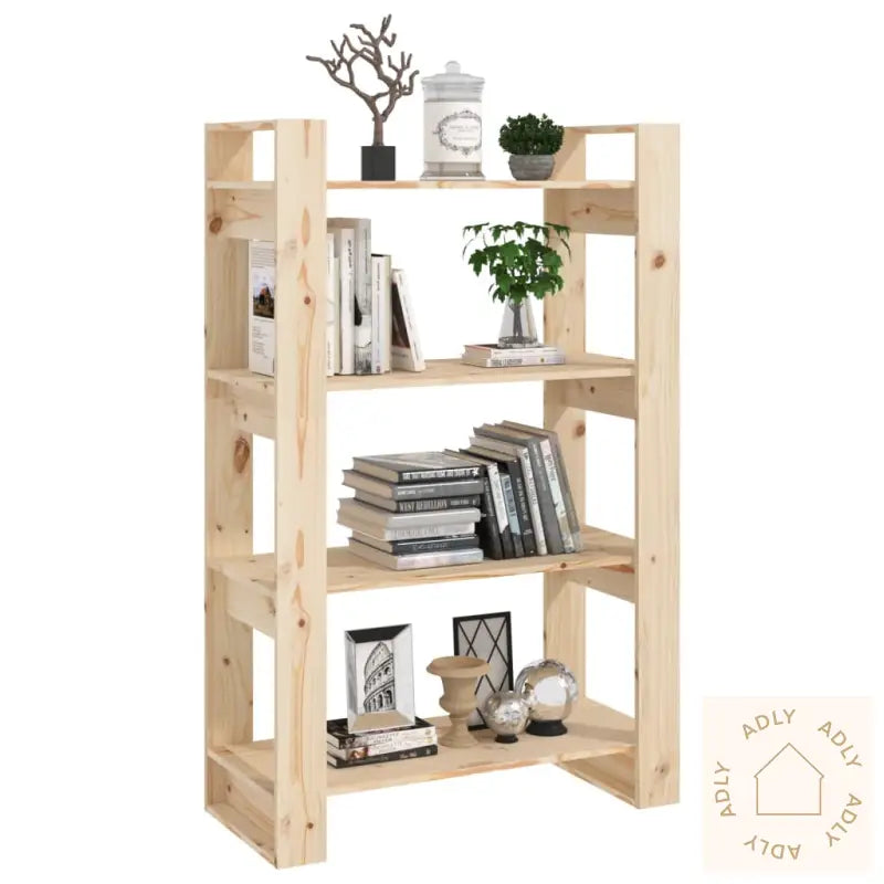 Bokhylle/Romdeler 80X35X125 Cm Heltre Furu