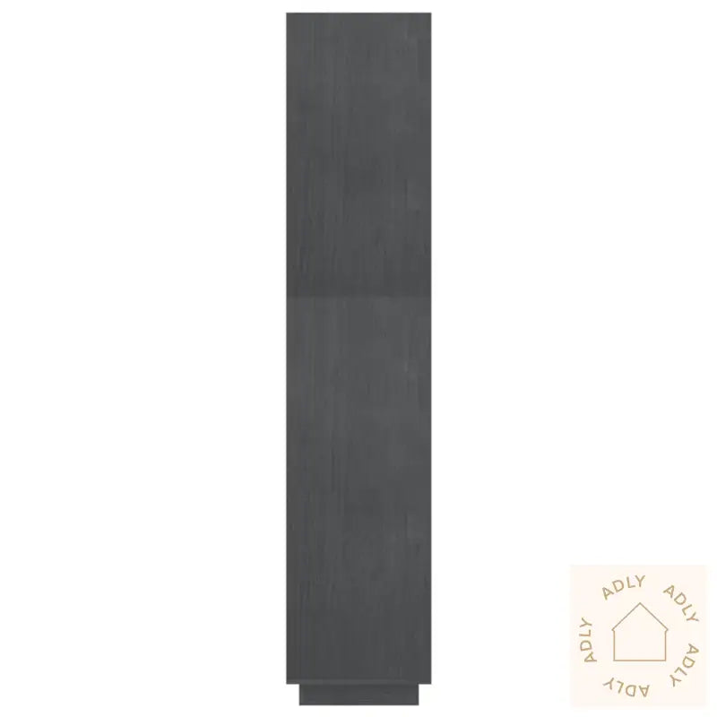 Bokhylle/Romdeler Grå 80X35X167 Cm Heltre Furu
