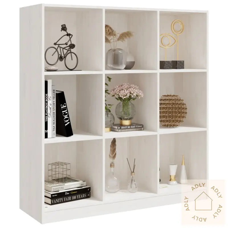 Bokhylle/Romdeler Hvit 104X33,5X110 Cm Heltre Furu