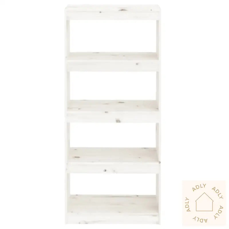 Bokhylle/Romdeler Hvit 60X30X135,5 Cm Heltre Furu