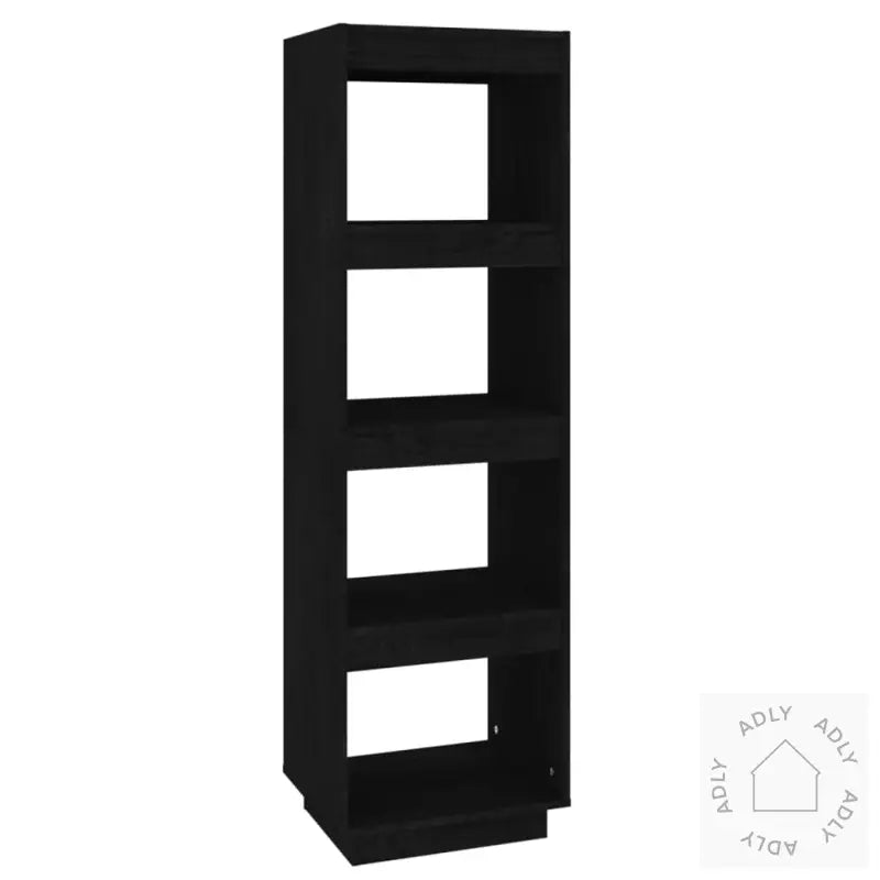 Bokhylle/Romdeler Svart 40X35X135 Cm Heltre Furu