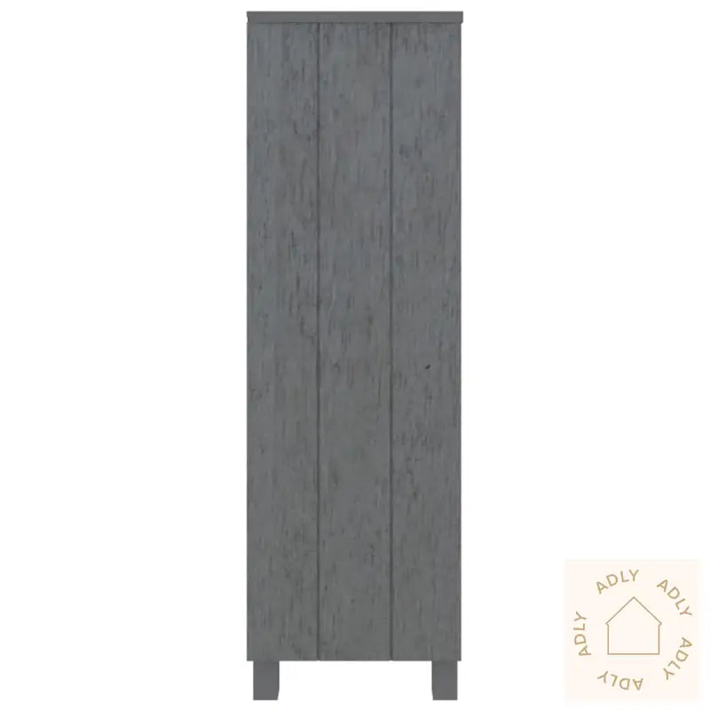 Bokhylle Hamar Mørkegrå 85X35X112 Cm Heltre Furu