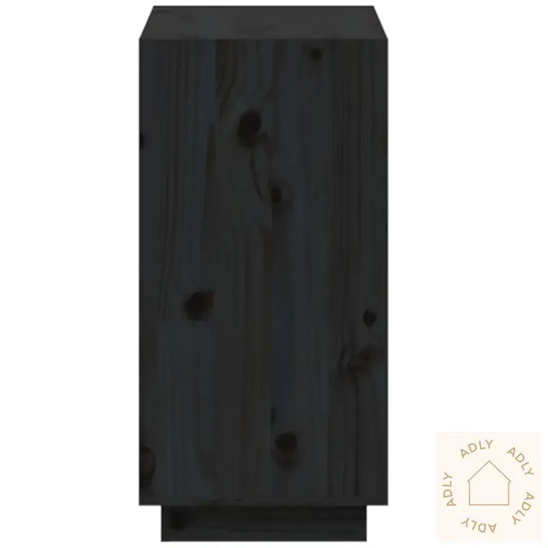 Bokhylle Svart 60X35X71 Cm Heltre Furu