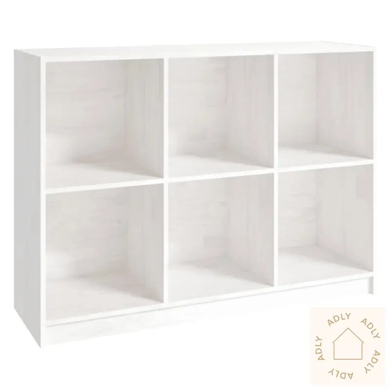 Bokhylle Hvit 104X33X76 Cm Heltre Furu