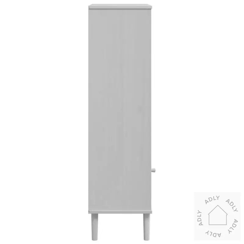 Bokhylle Senja Hvit 60X35X130 Cm Heltre Furu