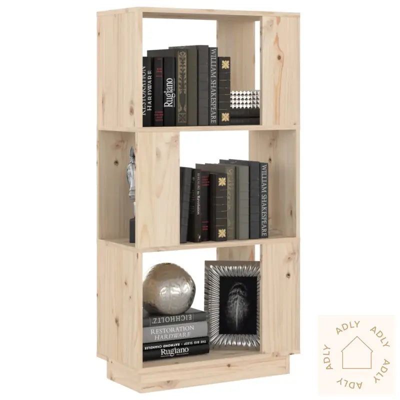 Bokhylle/Romdeler 51X25X101 Cm Heltre Furu