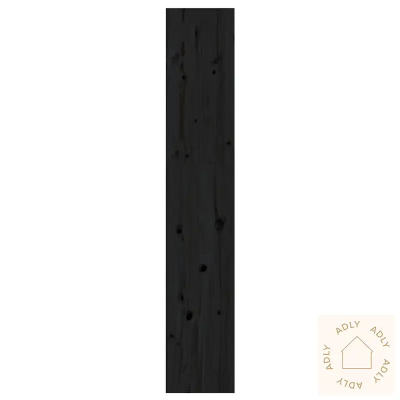 Bokhylle/Romdeler Svart 60X30X167,5 Cm Heltre Furu