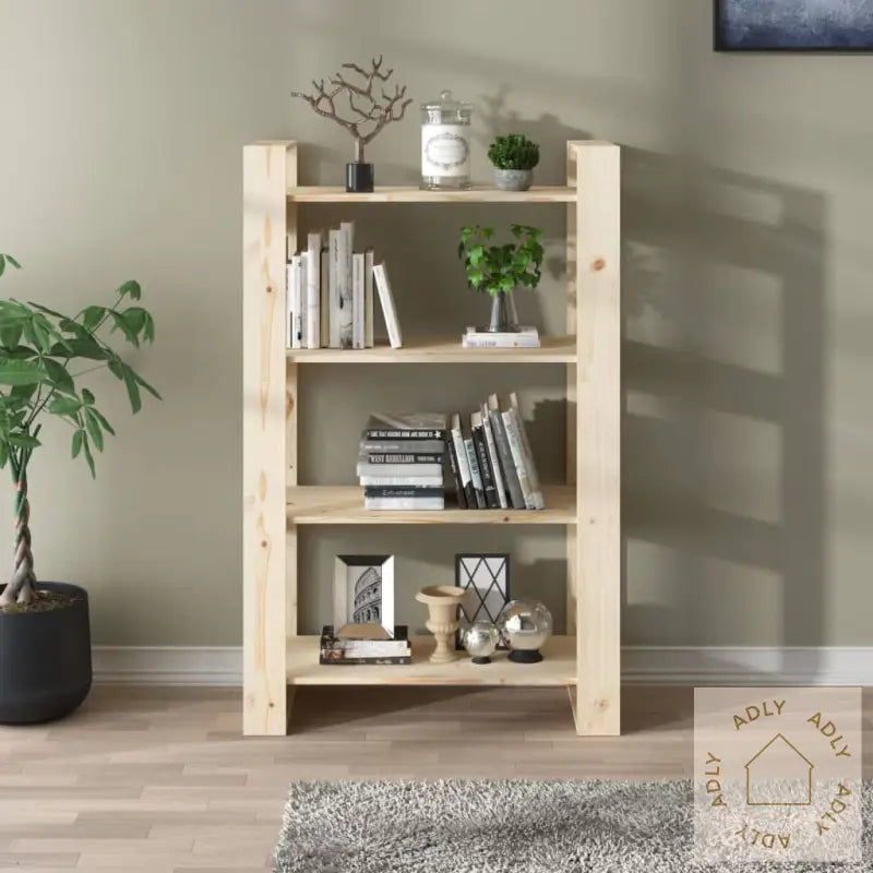 Bokhylle/Romdeler 80X35X125 Cm Heltre Furu