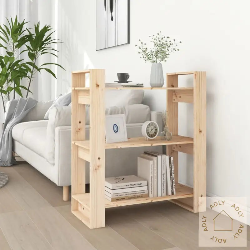 Bokhylle/Romdeler 80X35X91 Cm Heltre Furu