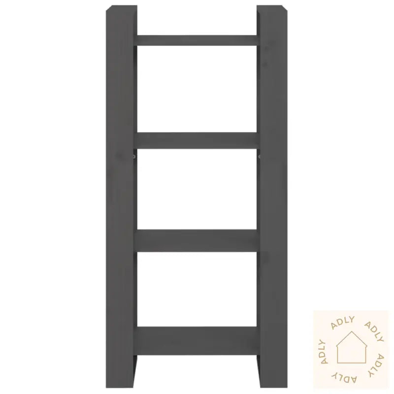Bokhylle/Romdeler Grå 60X35X125 Cm Heltre