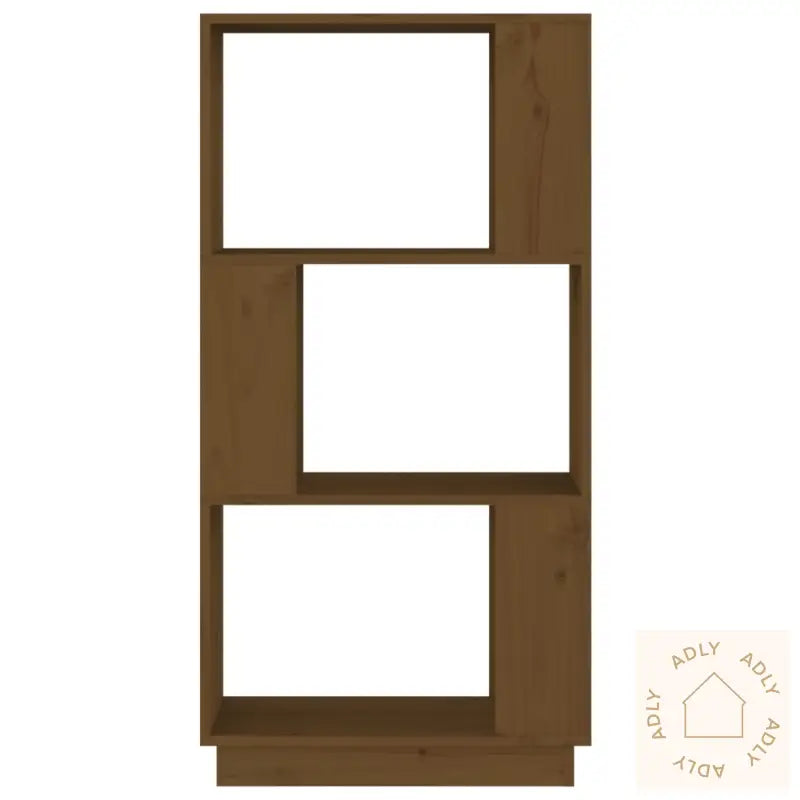 Bokhylle/Romdeler Honningbrun 51X25X101 Cm Heltre Furu