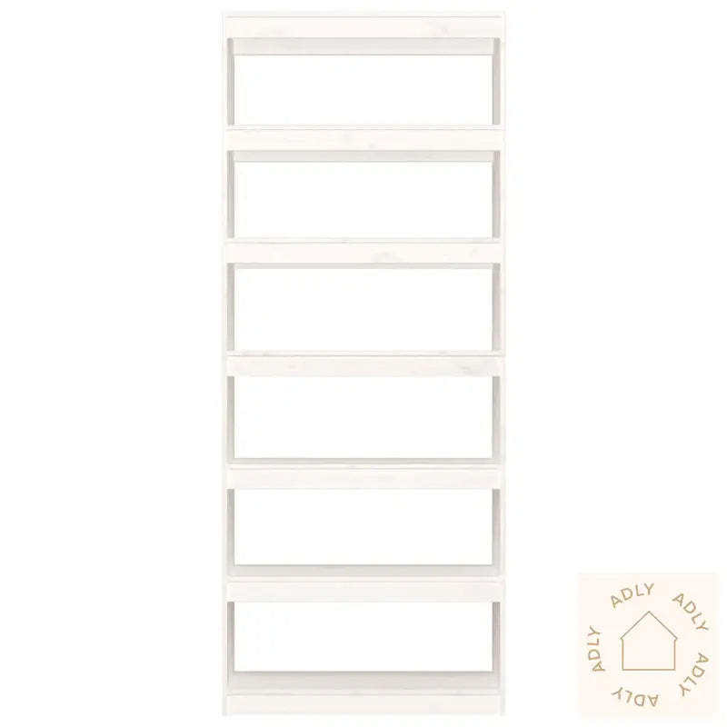 Bokhylle/Romdeler Hvit 80X30X199,5 Cm Heltre Furu