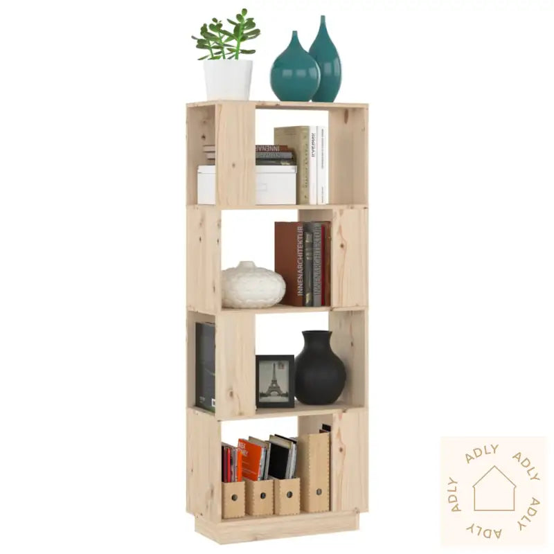 Bokhylle/Romdeler 51X25X132 Cm Heltre Furu