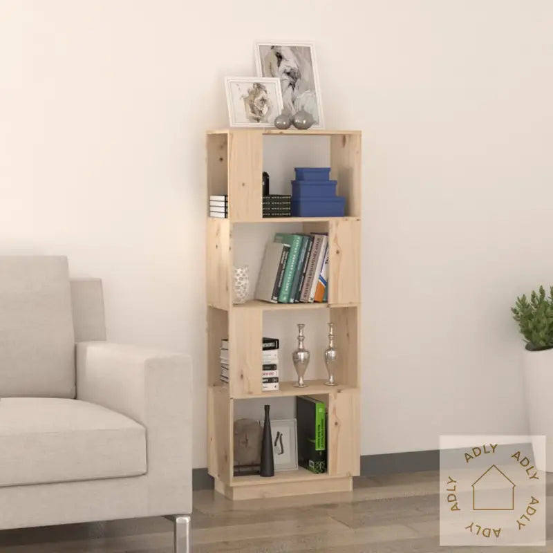 Bokhylle/Romdeler 51X25X132 Cm Heltre Furu