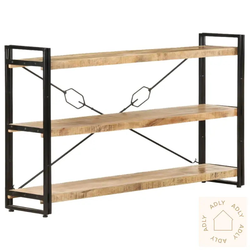 Bokhylle 3 Etasjer 140X30X80 Cm Heltre Mango