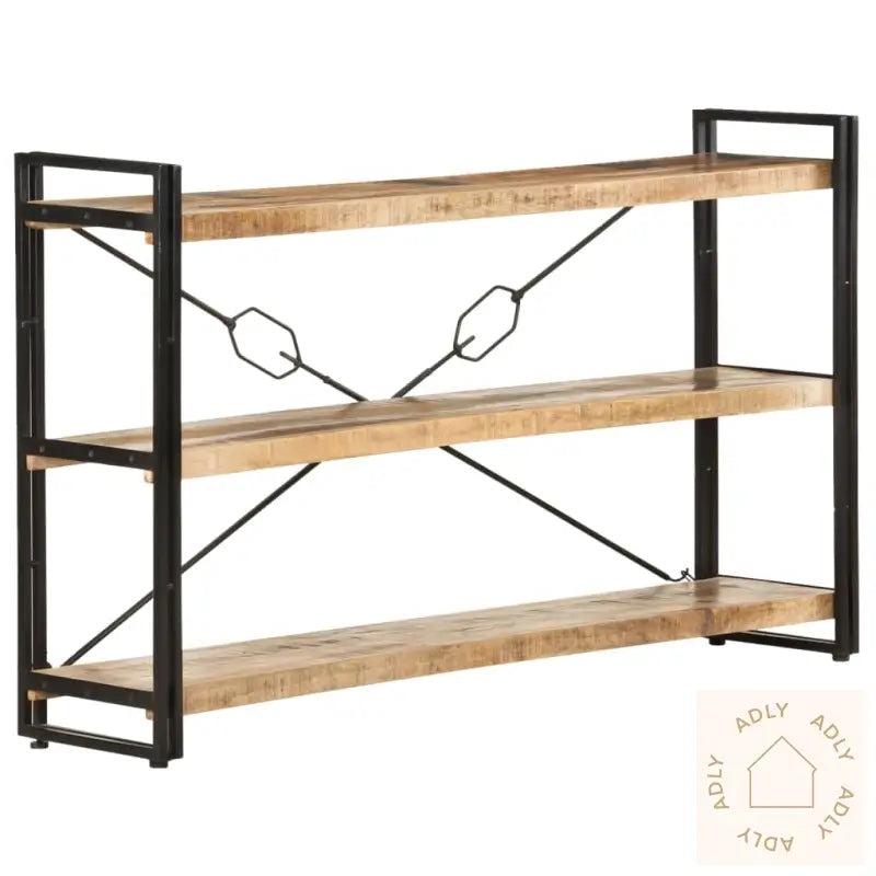 Bokhylle 3 Etasjer 140X30X80 Cm Heltre Mango