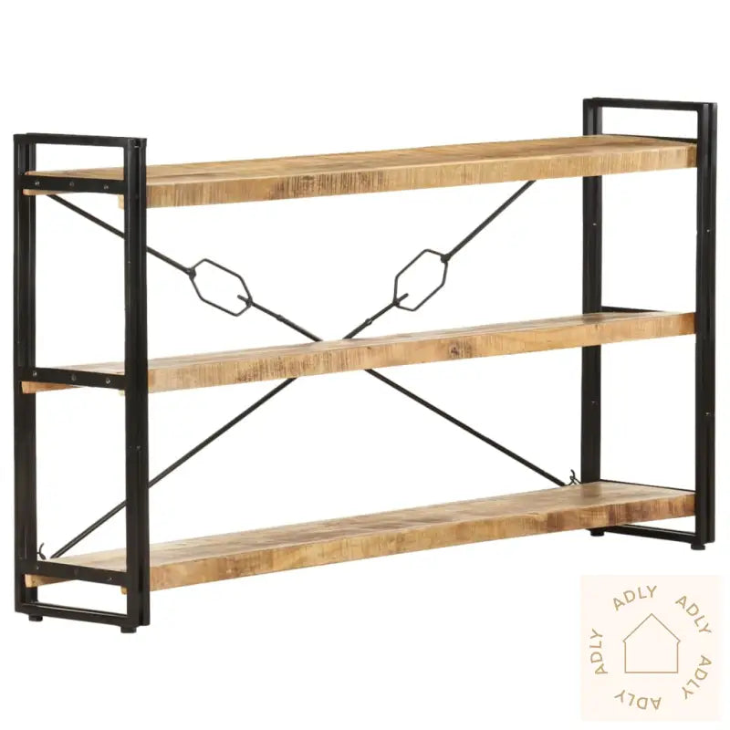 Bokhylle 3 Etasjer 140X30X80 Cm Heltre Mango
