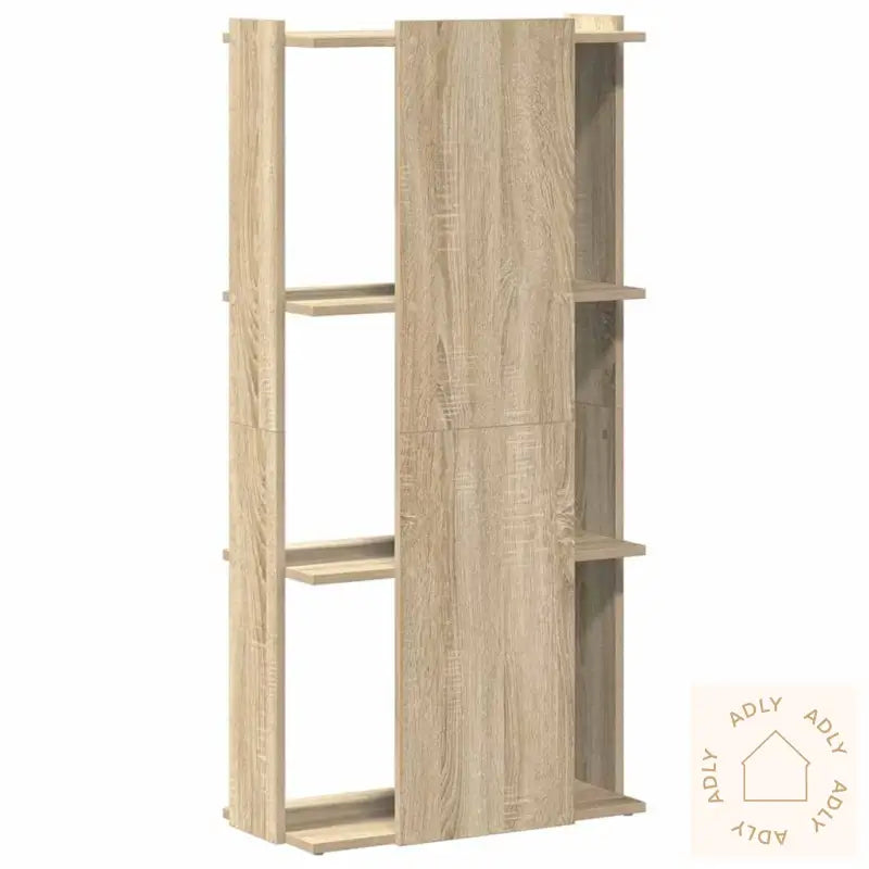 Bokhylle 3 Etasjer Sonoma Eik 60X30X120 Cm Konstruert Tre