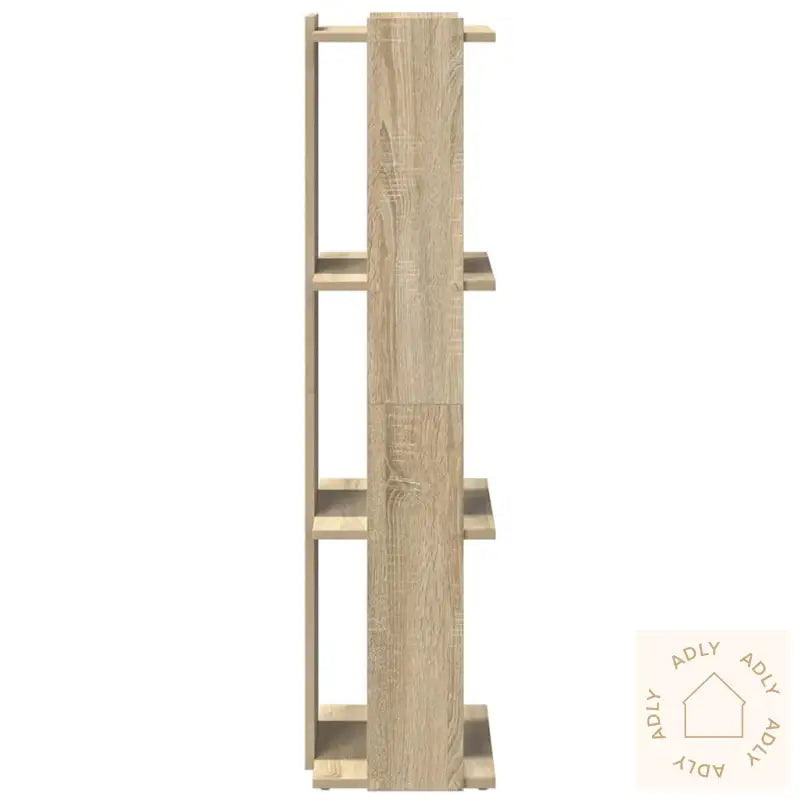 Bokhylle 3 Etasjer Sonoma Eik 60X30X120 Cm Konstruert Tre