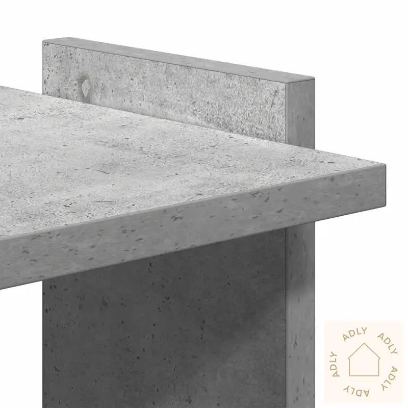 Bokhylle 3 Etasjer Betonggrå 60X30X120 Cm Konstruert Tre