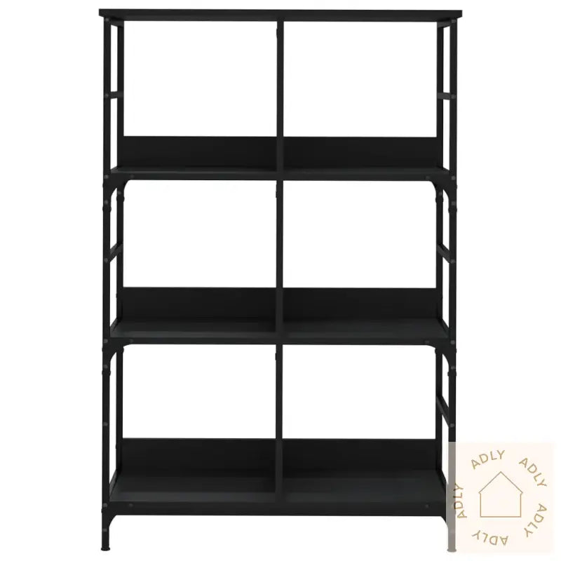 Bokhylle Svart 78,5X33X117,5 Cm Konstruert Tre
