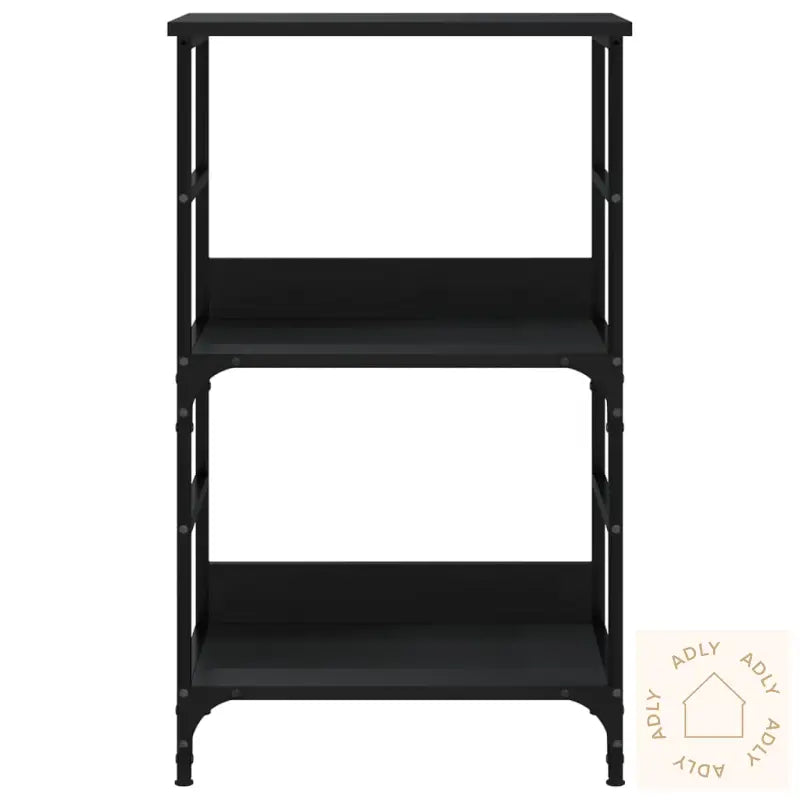 Bokhylle Svart 50X33X82 Cm Konstruert Tre