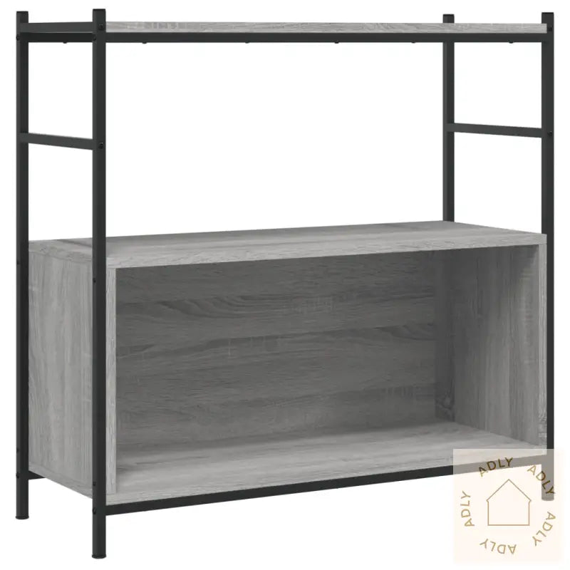 Skrivebord Grå Sonoma 80X30X78,5 Cm Konstruert Tre Og Jern